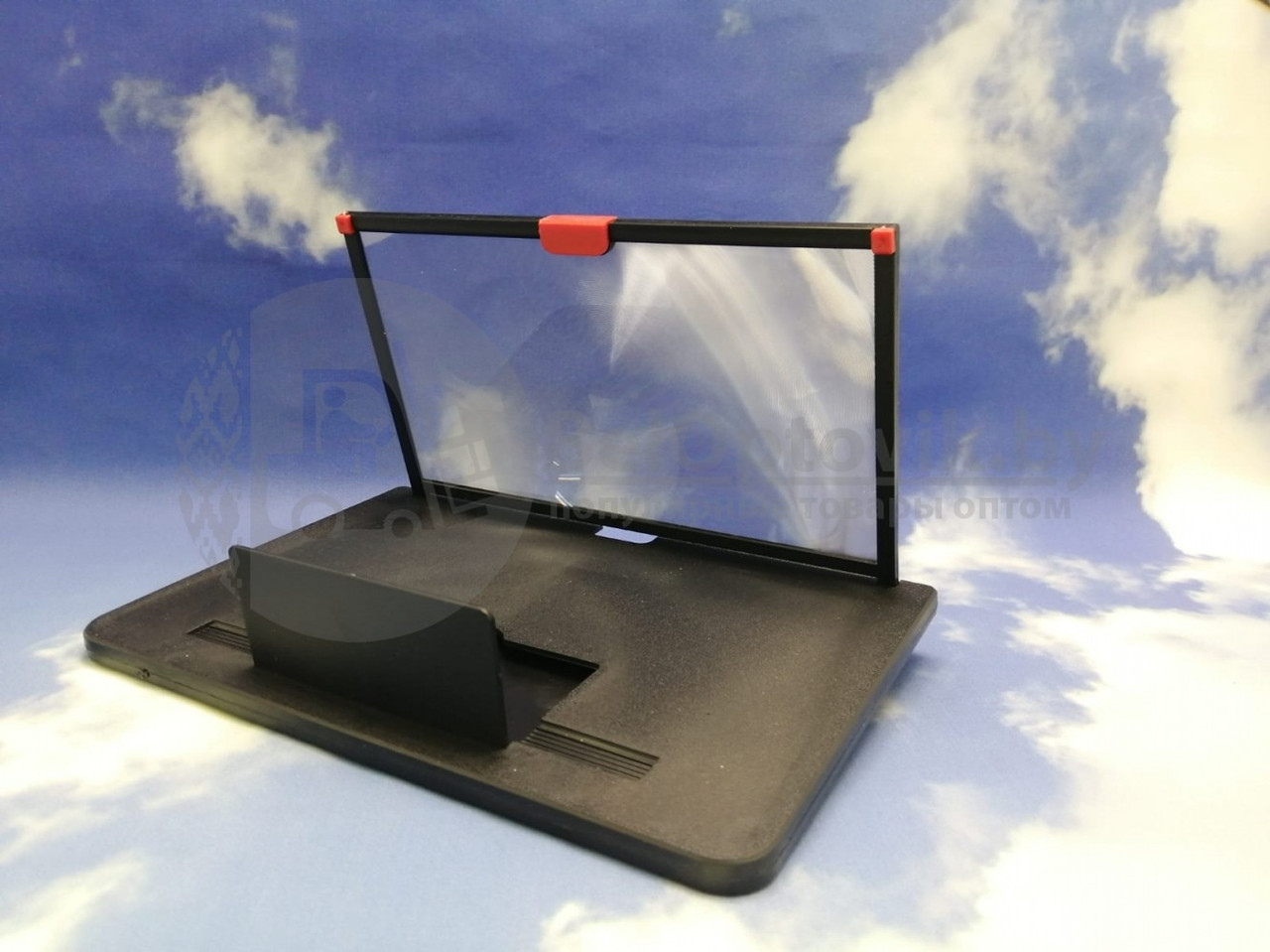 Увеличительный 5D экран Video Amplifier для планшета/смартфона (экран 220х110 мм) Черный - фото 3 - id-p181588575