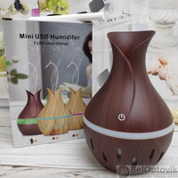 Увлажнитель ультразвуковой аромадиффузор воздуха Mini USB Тюльпан (луковица) 7 LED color, 300ml, 220V Темное