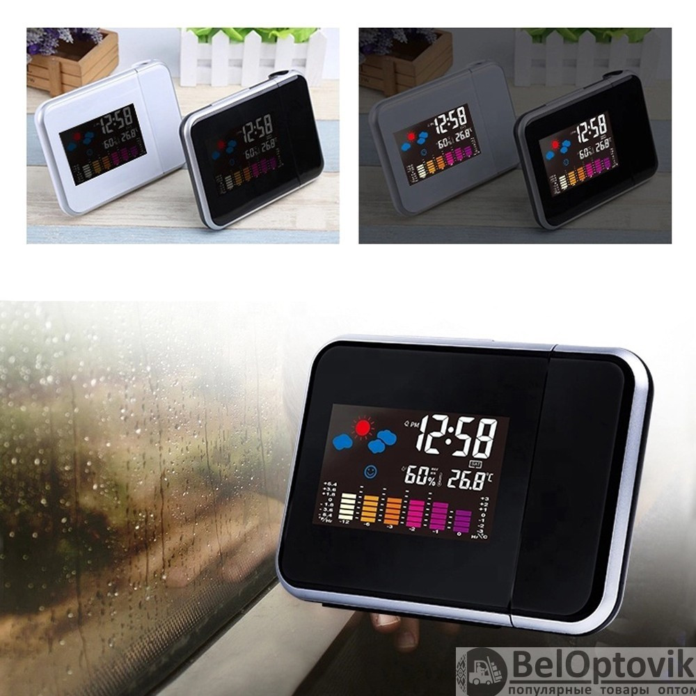 Часы - метеостанция с будильником и проектором времени Jetix - фото 2 - id-p181585407