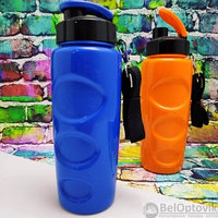 Анатомическая бутылка для воды Healih Fitness КК0420 с клапаном и регулируемым ремешком, 500 мл. Сито в