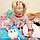 Мягкая игрушка - трансформер Unicorn 3 в 1 (игрушка-чемоданчик, плед, подушка) Голубой с Зайкой (объемное, фото 4