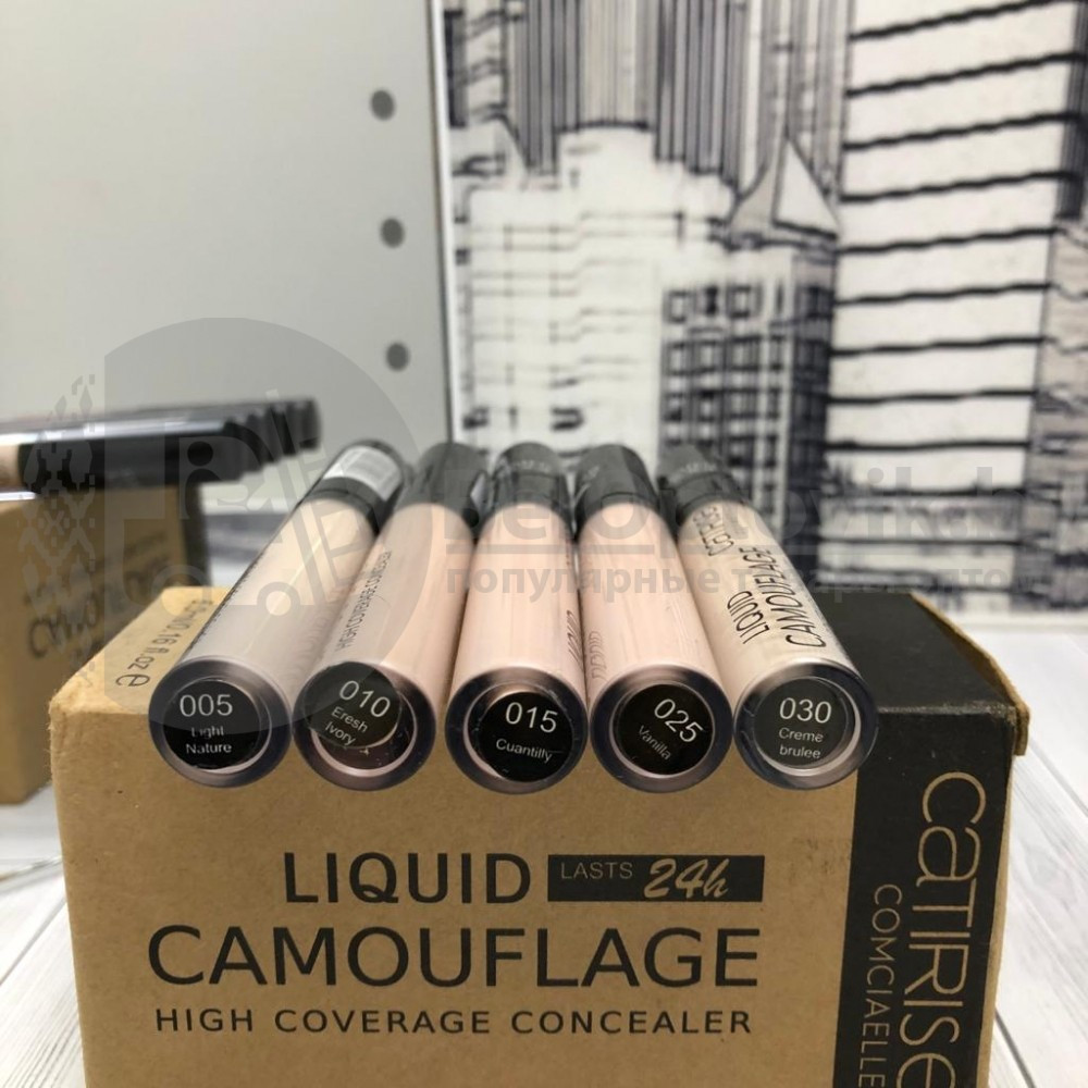 Ультрастойкий консилер для лица Catirise Liquid Camouflage, 5ml Тон 10 Fresh Lvore - фото 6 - id-p181594114