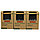 Ёмкость для сыпучих продуктов 1шт Kamille KM 1134B из бамбукового волокна с крышкой, фото 4