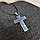 Кулон-подвеска Крест два цвета Черный, фото 10