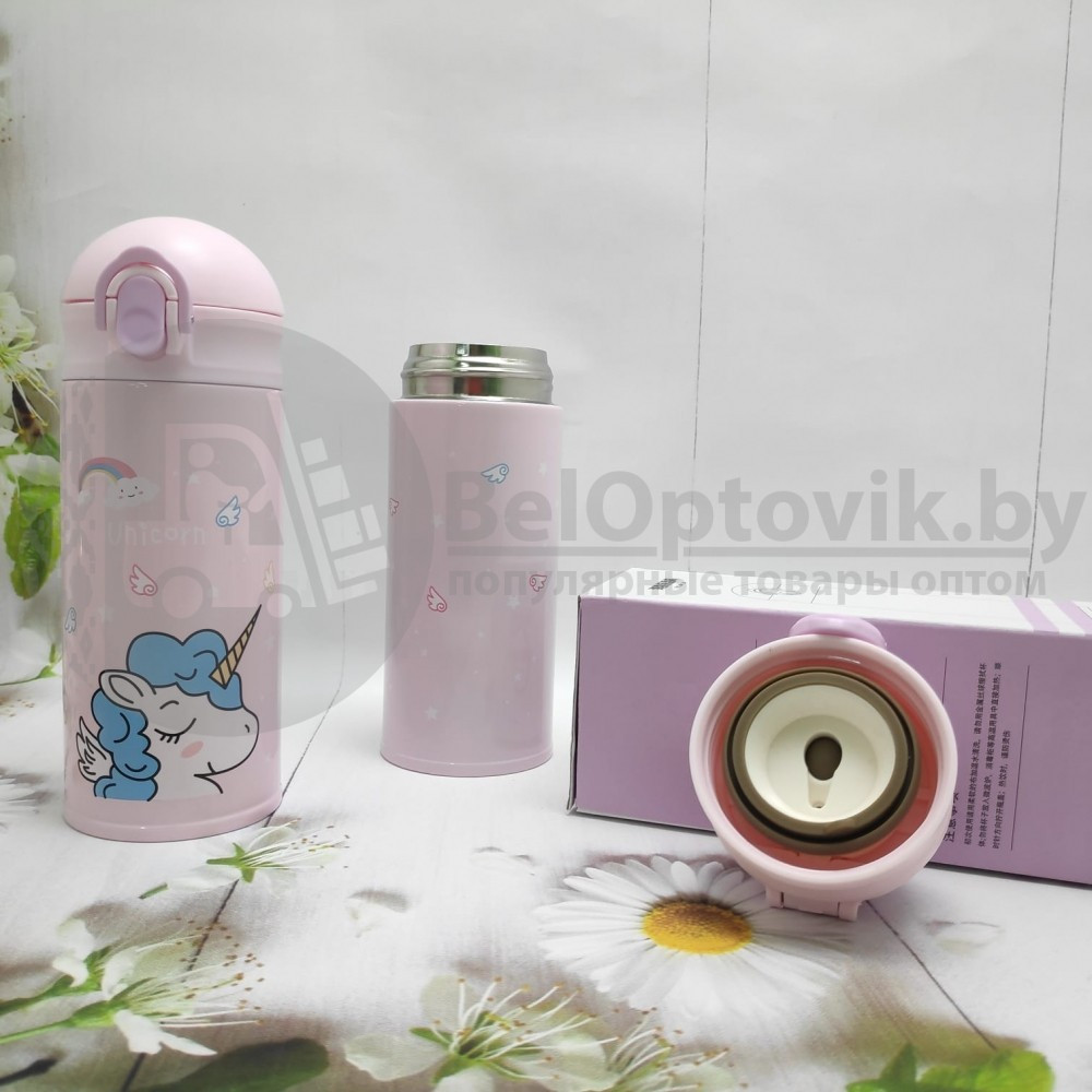Термокружка Воздушный Единорог, 350 мл Unicorn с розовой гривой - фото 7 - id-p181588649