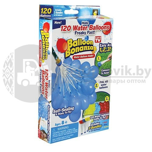 Водные шарики Water Balloons (120 шт. без брака) - фото 3 - id-p181595256