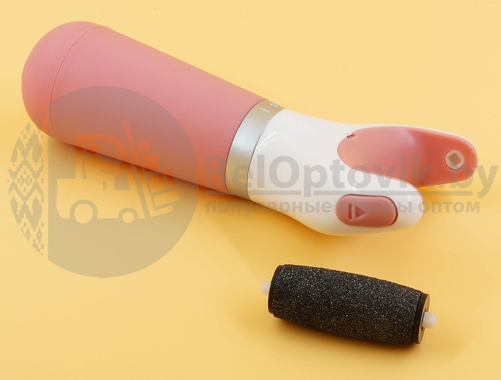Роликовая электрическая пилка стоп Velvet Smooth (розовая) - фото 2 - id-p181597346