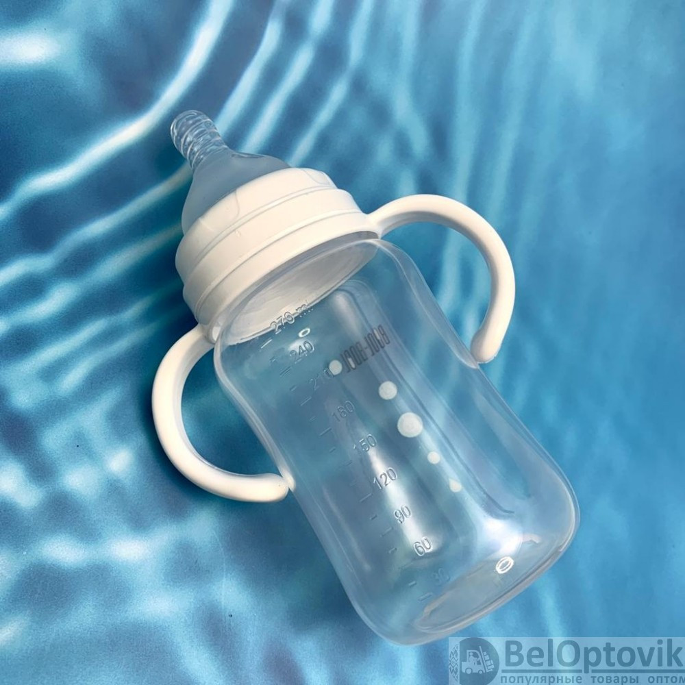 Бутылочка для кормления ULTRA MED с широким горлышком со съемными ручками, 270 мл (с 0 месяцев) - фото 4 - id-p181585747