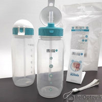 Бутылочка 1059 SUPER MED с трубочкой для кормления, 400 мл (с 24 месяцев)