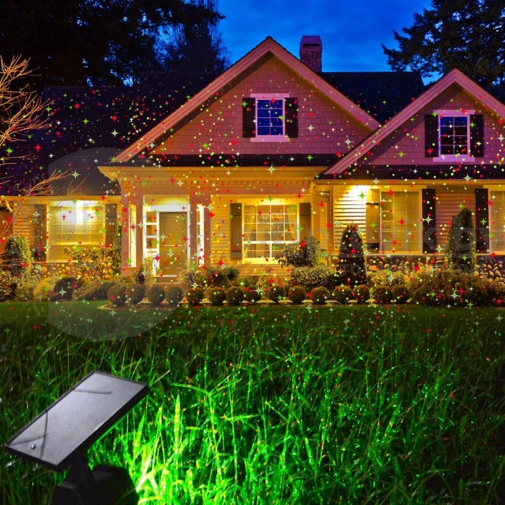 Проектор металлический уличный, лазерный двухцветный Outdoor Waterproof Laser с пультом управления - фото 8 - id-p181590781