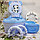 Горшок детский Панда с мягким сиденьем и крышкой Стульчик с подлокотниками   щеточка для очистки в подарок, фото 6