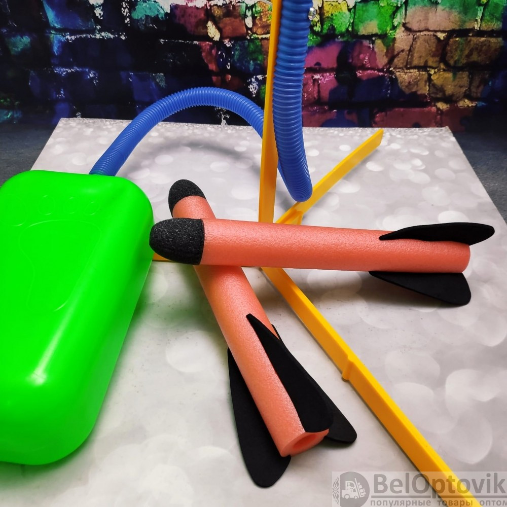 Игровой набор Ракеты Qunxing Toys 5 (3 ракеты, шланг, педальная пусковая установка, додставка) - фото 3 - id-p181585804