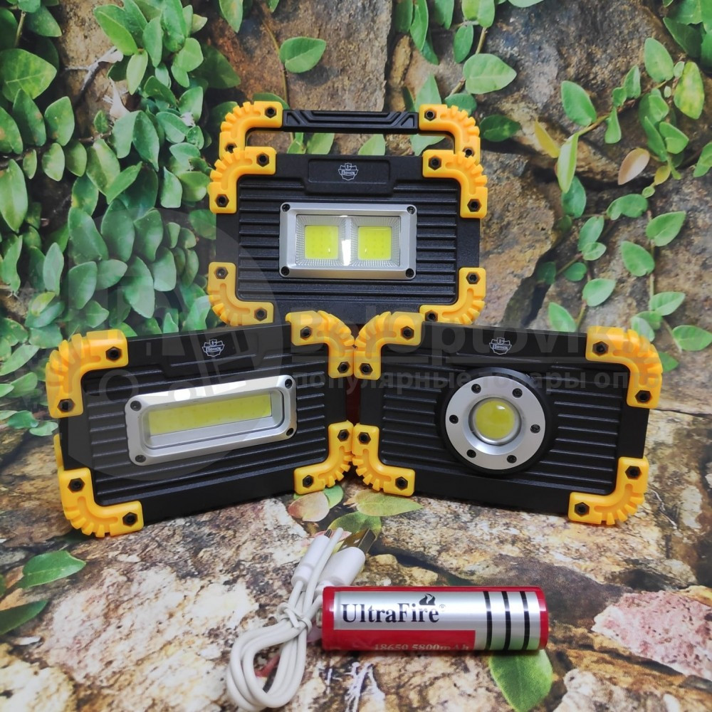 Прожектор ZB-7759-2COB мини светодиодный портативный аккумуляторный 7759-24 - фото 10 - id-p181590841