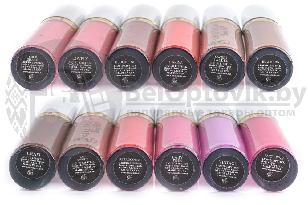 Жидкая губная помада Anastasia Beverly Hills Liquid Lipstick (12шт) - фото 3 - id-p181596468