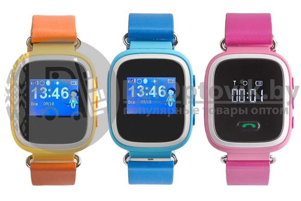 Распродажа Умные детские часы с GPS трекером Smart baby watch Q60 Orange - фото 8 - id-p181596472