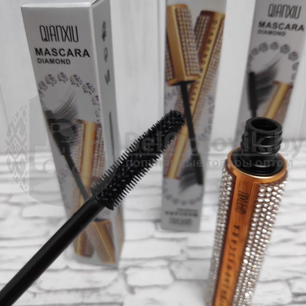 Удлиняющая тушь для ресниц Алмаз QIANXIU Mascara Diamond, 12 гр (визуально увеличивает глаза) - фото 3 - id-p181590865