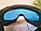 Очки для сноуборда. Очки-маска для зимних видов спорта Черная оправа, синие линзы, фото 6