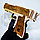Игрушка - модель деревянная: Деревянный пистолет резинкострел. Модель М9 многозарядная, фото 4