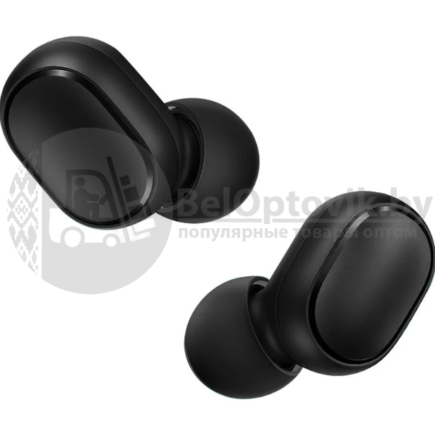 Наушники беспроводные Xiaomi Redmi AirDots black, Mi bluetooth Гарнитура - фото 3 - id-p181593056