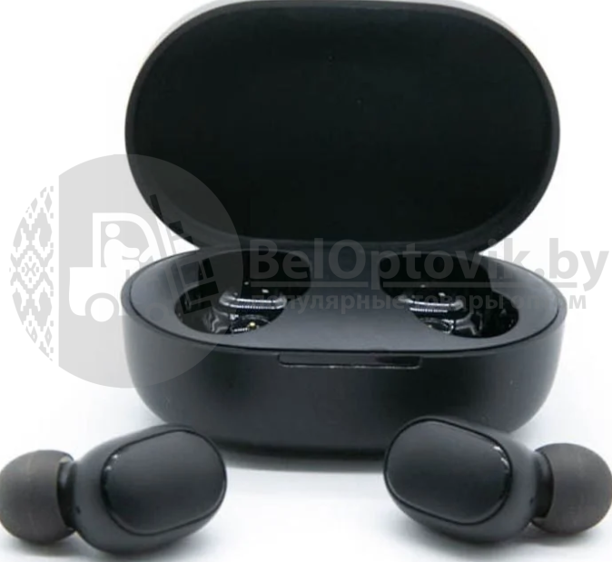 Наушники беспроводные Xiaomi Redmi AirDots black, Mi bluetooth Гарнитура - фото 7 - id-p181593056