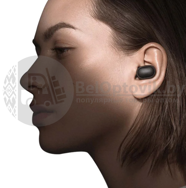 Наушники беспроводные Xiaomi Redmi AirDots black, Mi bluetooth Гарнитура - фото 8 - id-p181593056