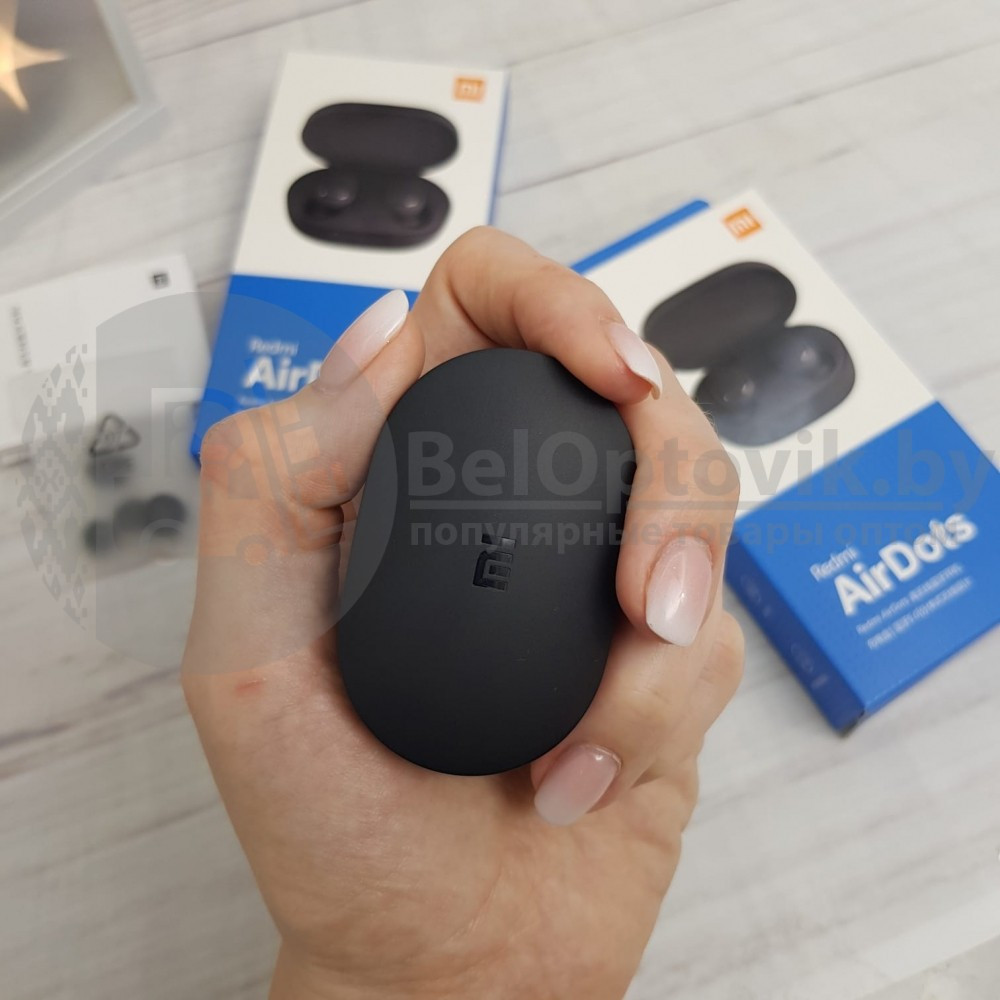 Наушники беспроводные Xiaomi Redmi AirDots black, Mi bluetooth Гарнитура - фото 9 - id-p181593056