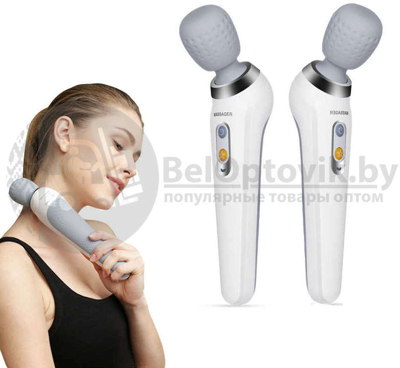 Портативный вибромассажер для шеи и тела Smart wireless handy massager ST 806 (5 режимов работы) - фото 5 - id-p181586855