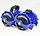 Ролики на обувь светящиеся (ролики на пятку) с подсветкой колес Small Whirlwind Pulley (безразмерные) Синие, фото 7