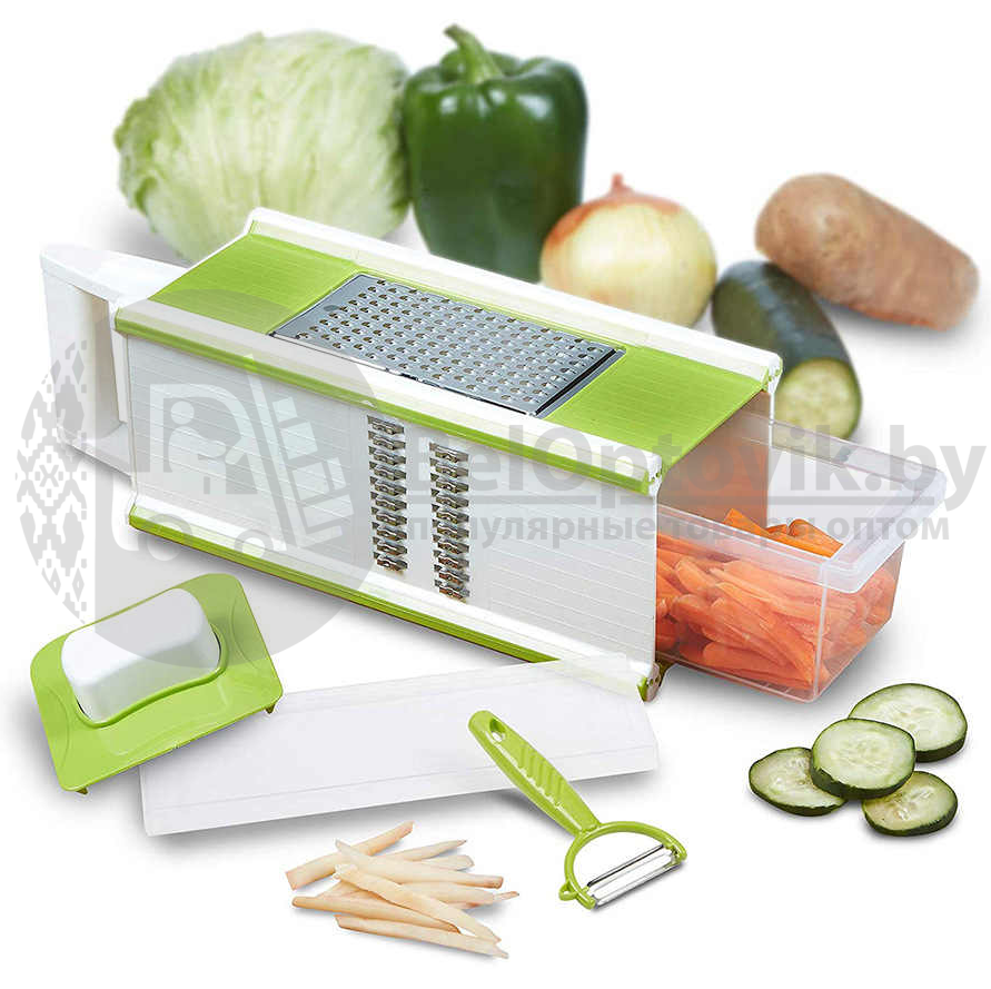 Овощерезка Multi purpose grater Мультислайсер для овощей и фруктов/для корейской моркови/Измельчитель с - фото 8 - id-p181586876