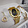 Подарочный набор Pandora (часы, подвеска-Сердце, браслет) Золото с белым циферблатом, фото 2