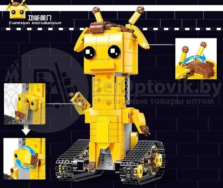 Радиоуправляемый конструктор Walking Brick Супер герой Mould King Almubot - фото 2 - id-p181591961
