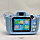 (VIP качество) Детский фотоаппарат Childrens Fun Camera Моя первая селфи камера 2 Голубой смайлик, фото 2