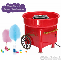 Аппарат для приготовления сладкой сахарной ваты RETRO Cotton Candy CARNIVAL, 500 W Красная, фото 1