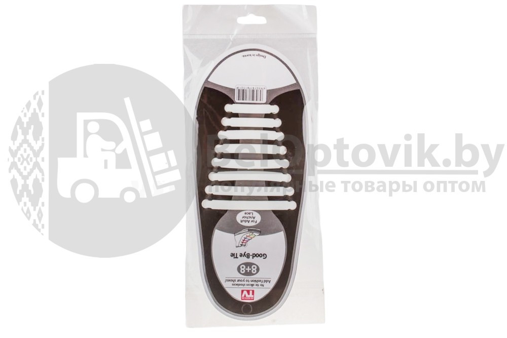 Универсальные силиконовые шнурки для обуви Черный - фото 2 - id-p181596661