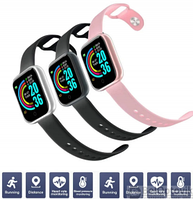 Умные часы Smart Bracelet Health Steward Серебристый корпус черный браслет