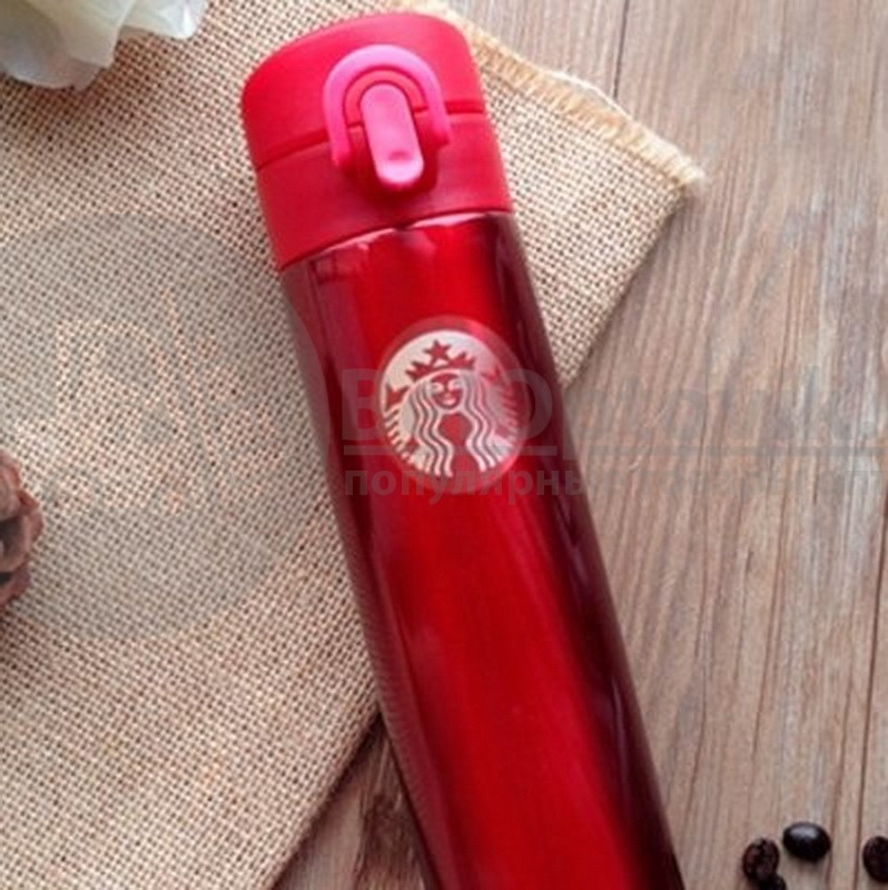 Термос Thermos Starbucks Stainless Steel Flaks, 380 мл. Распродажа Белый с зеленым логотипом - фото 4 - id-p181593155