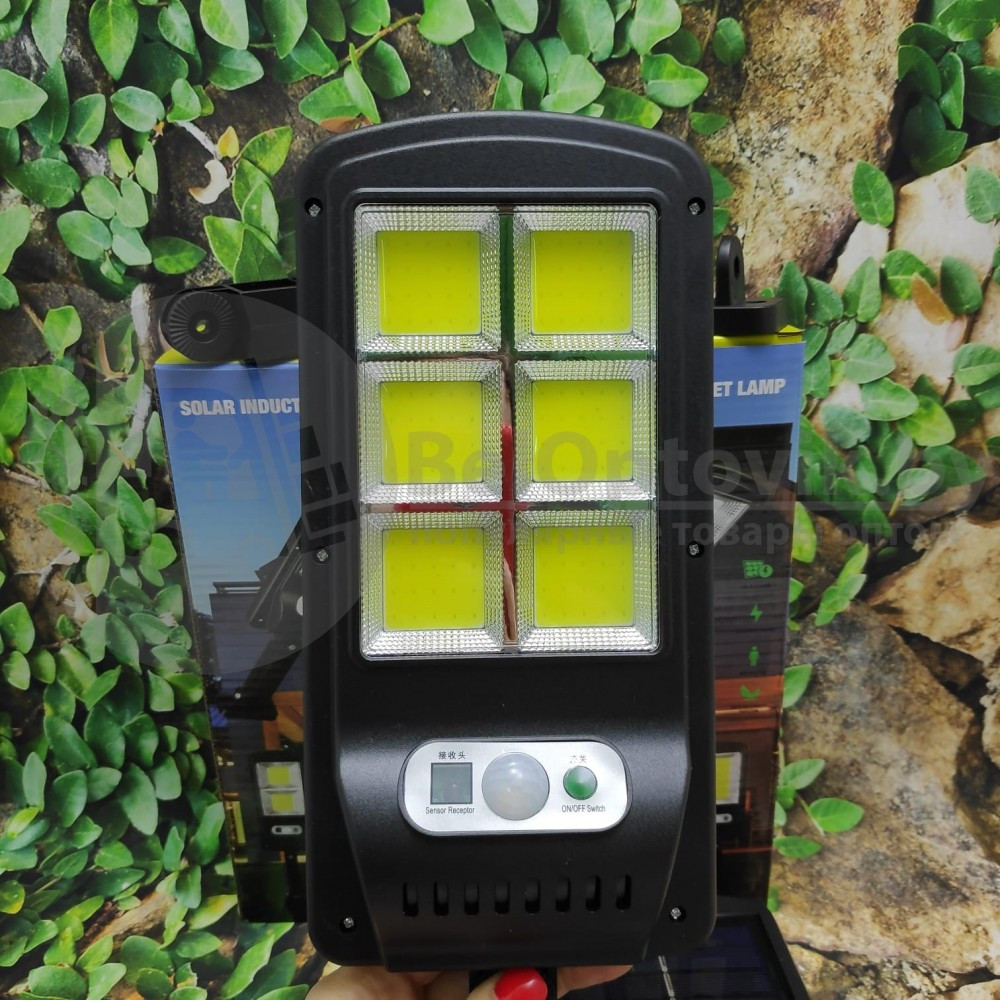 Светильник консольный уличный на солнечной батарее 6-ти секционный с пультом ДУ 40 W, с датчиком движения с - фото 10 - id-p181588942
