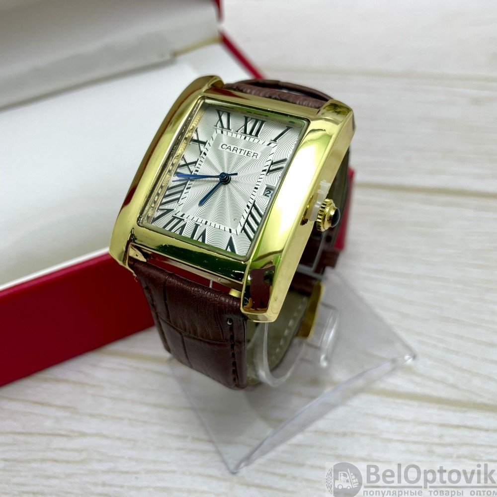 Акция Подарочный набор CartER (браслет, подвеска, часы) Золото, черный ремешок - фото 3 - id-p181585993