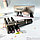 Набор водостойких подводок для глаз Langmanni Eyeliner and Wing Stamp со штампом, 5 цветов, фото 7