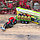 Модель трактора: Трактор уборочный с ковшом и стогами сена 1:32 Qunxing Toys 550-35A, фото 6
