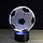 3 D Creative Desk Lamp (Настольная лампа голограмма 3Д, ночник) Собака, фото 6