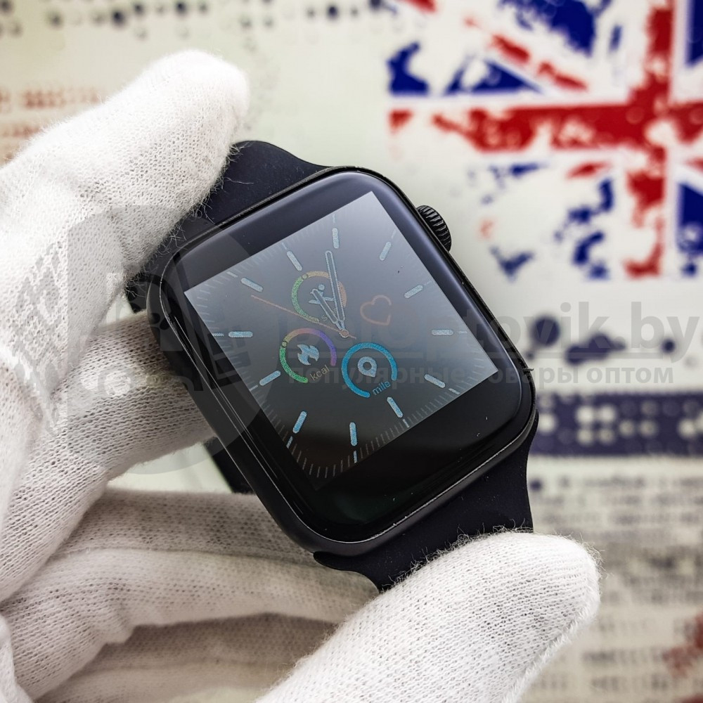 Смарт часы T500 (FT50) в стиле Aplle Watch (тонометр, датчик сердечного ритма) Синие - фото 3 - id-p181591088