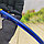 Замок велосипедный (универсальный), стальной трос (80х1см) 2 ключа Синий, фото 7