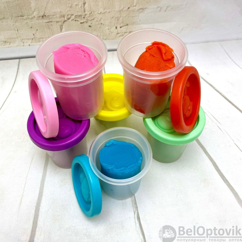 Набор для лепки Genio Kids Тесто-пластилин. Животный мир 6 цветов, 10 формочек - фото 5 - id-p181586054
