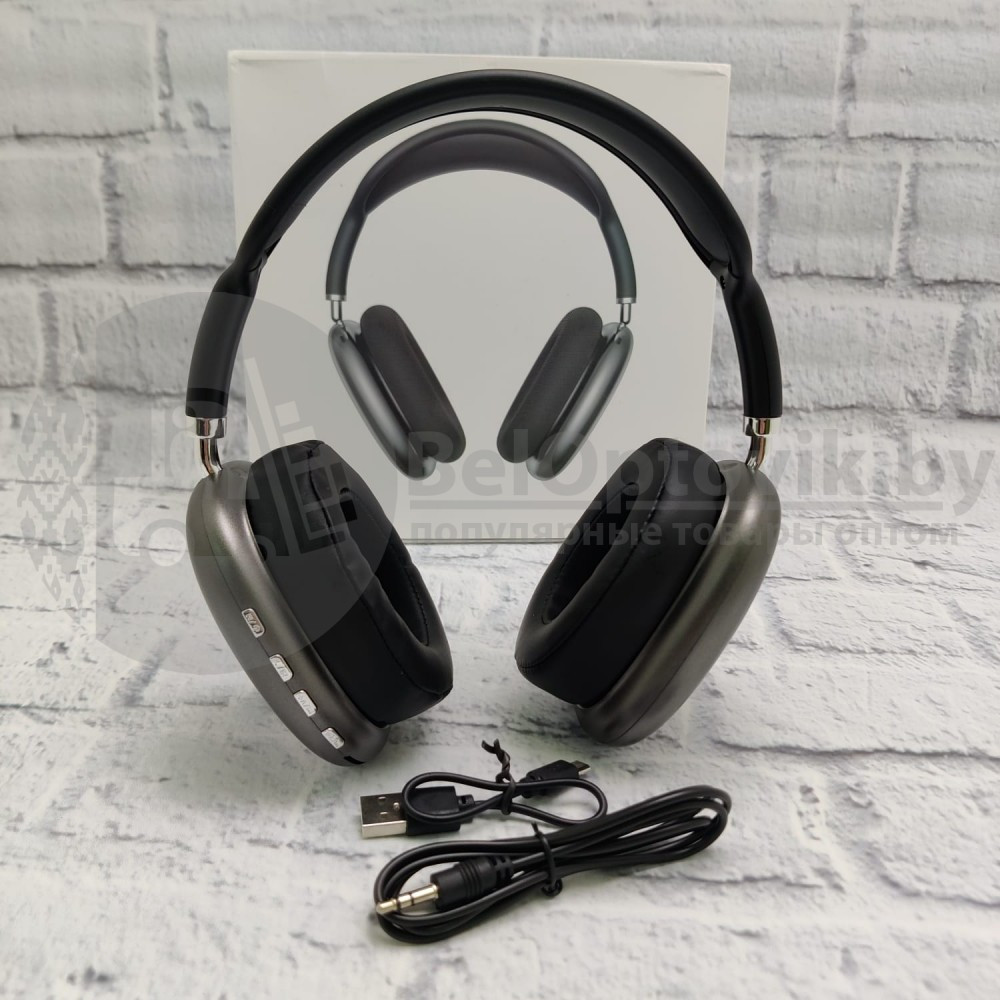 Беспроводные Hifi 3.0 наушники Stereo Headphone P9 аналог Aple AirPods Max Зеленый - фото 3 - id-p181587059