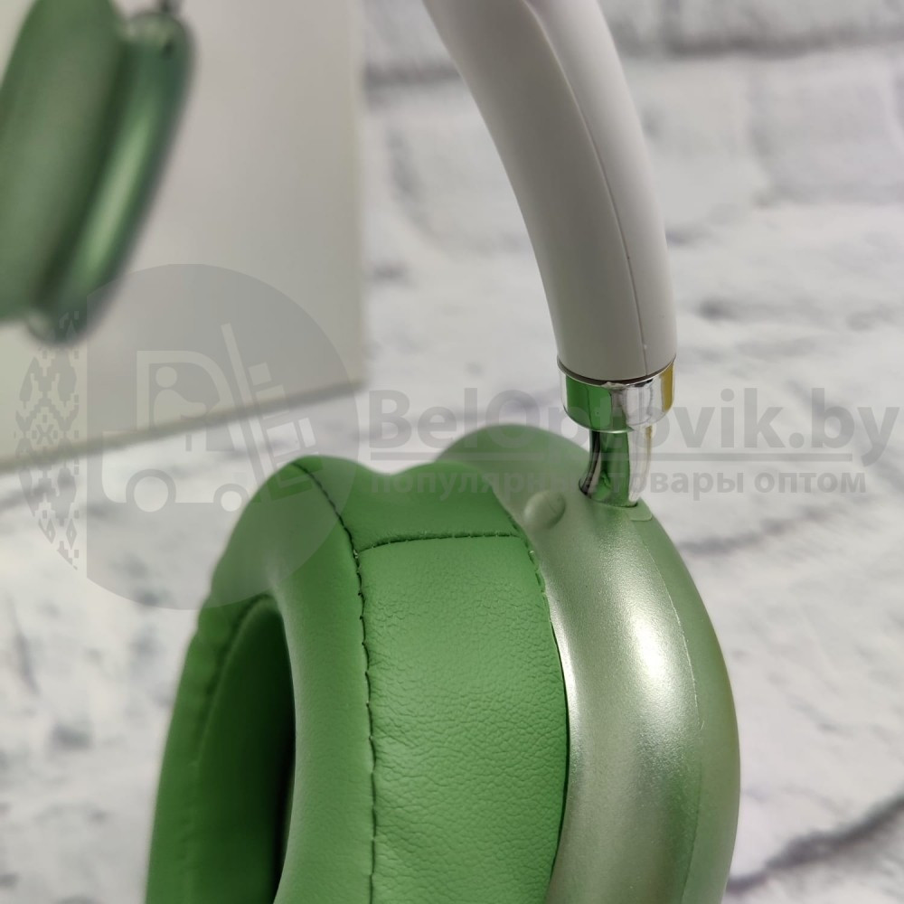 Беспроводные Hifi 3.0 наушники Stereo Headphone P9 аналог Aple AirPods Max Зеленый - фото 10 - id-p181587059