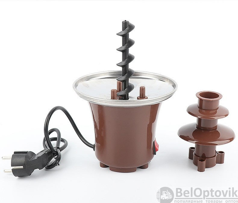 Шоколадный фонтан фондю Chocolate Fondue Fountain Mini - фото 2 - id-p181594613