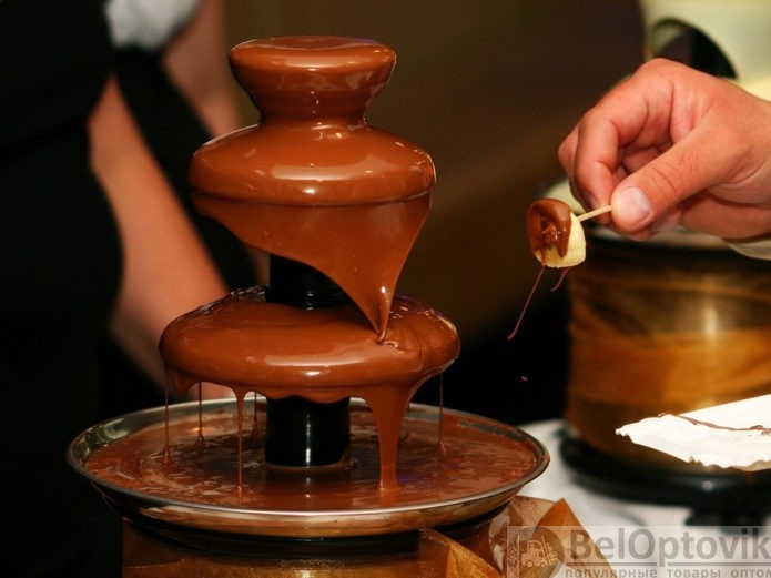 Шоколадный фонтан фондю Chocolate Fondue Fountain Mini - фото 6 - id-p181594613