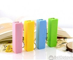 Портативное зарядное устройство Power Bank 2600 mAh Светло розовое
