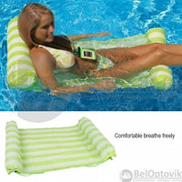 Водное надувное кресло матрас Floating Bad 130х67 см Summer Time Зеленый